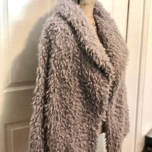 Faux Fur Lilac mid-length Coat